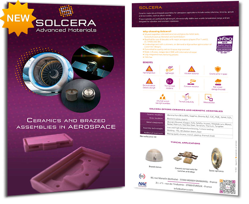 Ceramics and brazed assemblies in aerospace